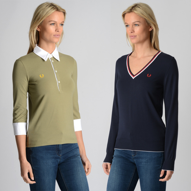 fred perry girls sweaters